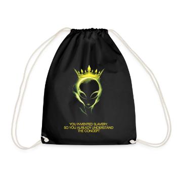 Alien so you already understand the concept - Drawstring Bag - black - Front