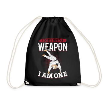 Je n’ai pas besoin d’une arme, j’en suis une - Judo drôle - Sac de sport léger - noir - Devant