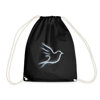 Bird - Drawstring Bag - black - Front