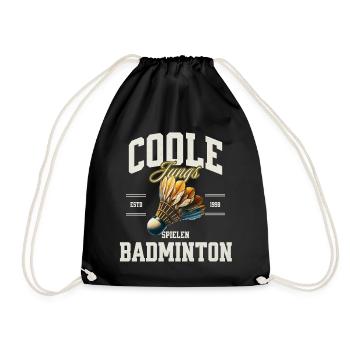 Badminton - Turnbeutel - Schwarz - Vorne