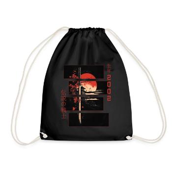 Signe Japonais Guerrier Vintage 2002 Anniversaire - Sac de sport léger - noir - Devant