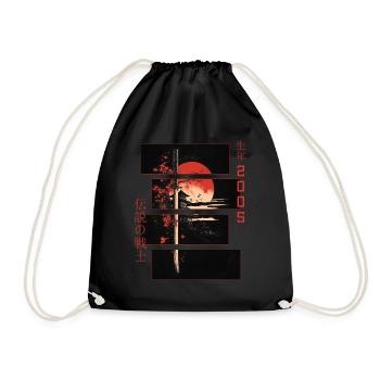 Signe Japonais Guerrier Vintage 2005 Anniversaire - Sac de sport léger - noir - Devant