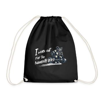 Krampus celebrates fitness for the cheeky - Drawstring Bag - black - Front