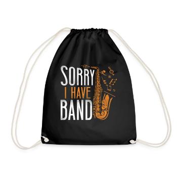 Saxophone désolé j’ai un groupe - Sac de sport léger - noir - Devant