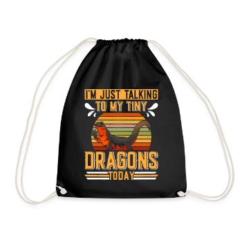 Newt - Drawstring Bag - black - Front