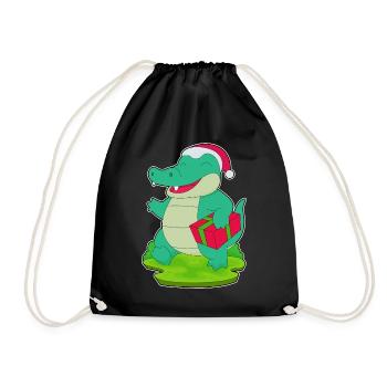 Forfait Noël crocodile - Sac de sport léger - noir - Devant