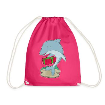 Forfait Noël Dauphin - Sac de sport léger - fuchsia - Devant