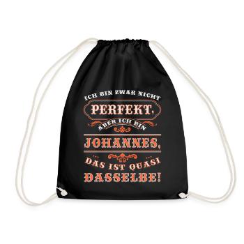JOHANNES drôles pour la Journée du Nom avec Nom Nom - Sac de sport léger - noir - Devant
