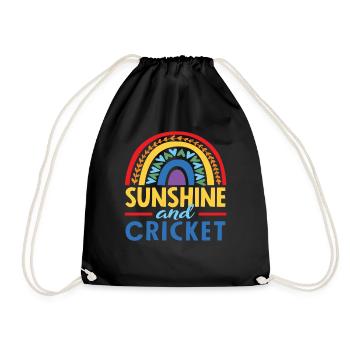 Sunbeams and cricketers - Drawstring Bag - black - Front