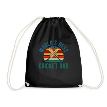 Meilleur design rétro de papa de cricket - Sac de sport léger - noir - Devant