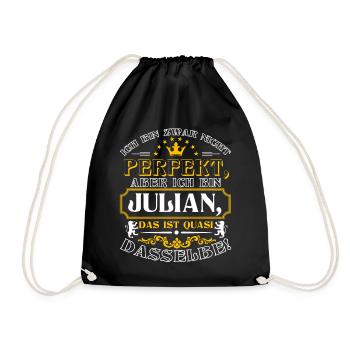 Drôle de JULIAN pour la Journée du Nom avec Nom Nom - Sac de sport léger - noir - Devant