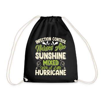 Caregiver Infection Control - Drawstring Bag - black - Front