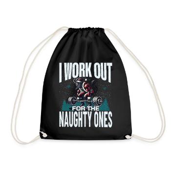 Krampus s’entraîne pour les vilains enfants - Sac de sport léger - noir - Devant