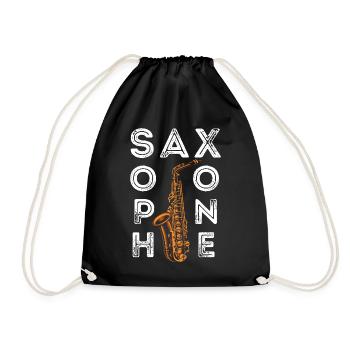 Saxophone Saxophone - Turnbeutel - Schwarz - Vorne