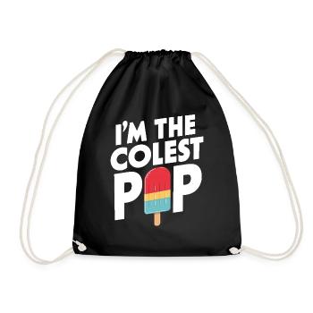 Je suis le plus cool Pop Drôle Dessert glacé Été - Sac de sport léger - noir - Devant
