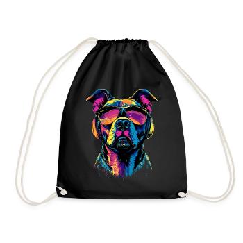 Pitbull Bulldog Pittie American Pitbull Terrier - Sac de sport léger - noir - Devant