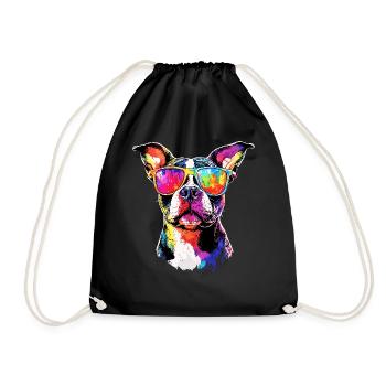 Pitbull Bulldog Pittie American Pitbull Terrier - Sac de sport léger - noir - Devant