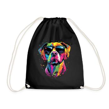 Pitbull Bulldog Pittie American Pitbull Terrier - Sac de sport léger - noir - Devant