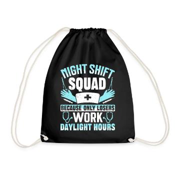 Caregiver Infection Control - Drawstring Bag - black - Front