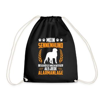 Chien de montagne mieux que l’alarme Bouvier suisse - Sac de sport léger - noir - Devant