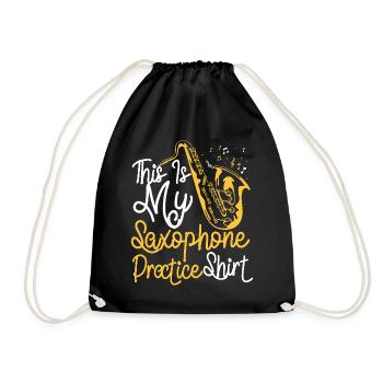 Saxophone This Is My Saxophone - Drawstring Bag - black - Front