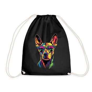 Rhodesian Ridgeback Hunting Dog Dogs Pride Ridgeback - Drawstring Bag - black - Front