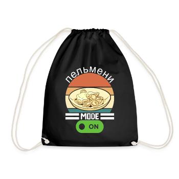 Pelmeni Russian Cuisine - Drawstring Bag - black - Front