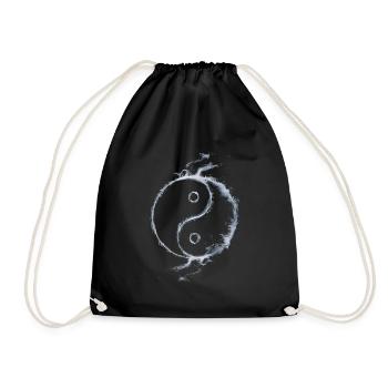 Yin Yang - Turnbeutel - Schwarz - Vorne