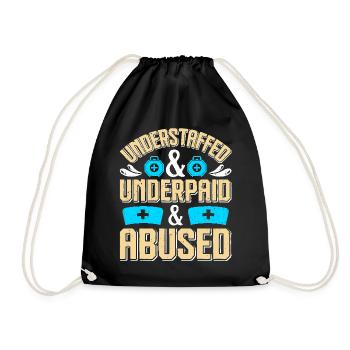 Caregiver Infection Control - Drawstring Bag - black - Front