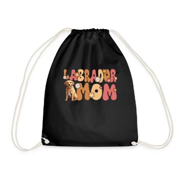 Labradorrador Retriever Groovy Labrador Mom - Turnbeutel - Schwarz - Vorne