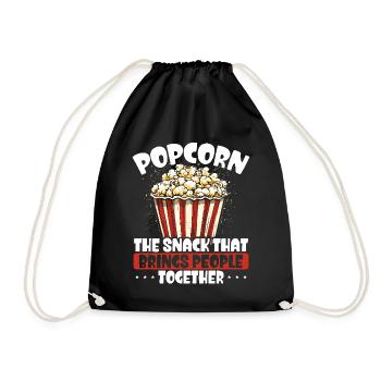 Popcorn : la collation qui rassemble les gens - Sac de sport léger - noir - Devant