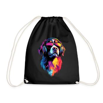 Bernese Mountain Dog Cute Dogs Swiss Mountain Dogs - Drawstring Bag - black - Front