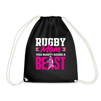 Rugby Spieler Mama Erhob Diese Schönheit - Turnbeutel - Schwarz - Vorne