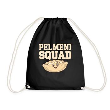 Pelmeni Russian Cuisine - Drawstring Bag - black - Front