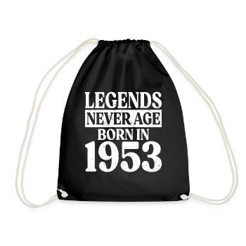 Les légendes ne vieillissent jamais Anniversaire 1953 - Sac de sport léger - noir - Devant