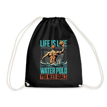 La vie est comme le water-polo, il faut plonger - Sac de sport léger - noir - Devant
