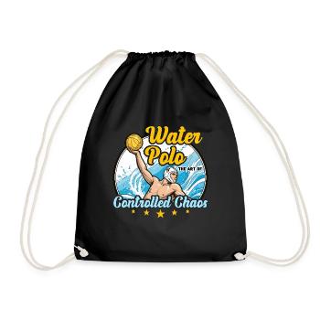 Water-polo : l’art du chaos contrôlé : les sports de balle - Sac de sport léger - noir - Devant
