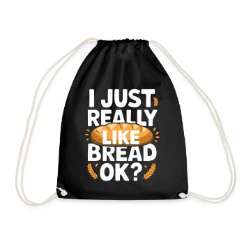 J’aime vraiment le pain Funny Bakery Gifts Men - Sac de sport léger - noir - Devant