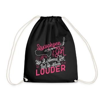 Saxophone Saxophone Girl Like A - Sac de sport léger - noir - Devant