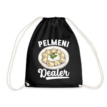 Pelmeni Russian Cuisine - Drawstring Bag - black - Front