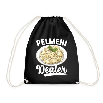 Pelmeni Russian Cuisine - Drawstring Bag - black - Front