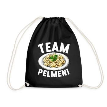 Pelmeni Russian Cuisine - Drawstring Bag - black - Front