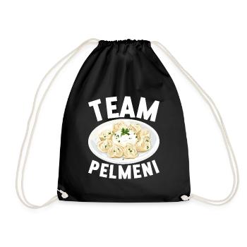 Pelmeni Russian Cuisine - Drawstring Bag - black - Front