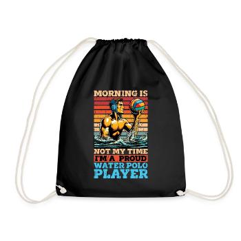 Le matin du water-polo n’est pas mon temps Sports de ballon - Sac de sport léger - noir - Devant