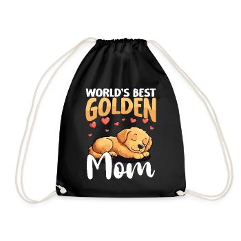 Golden Retriver La meilleure maman dorée du monde - Sac de sport léger - noir - Devant