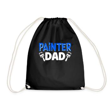 Maler Papa Inspiration - Turnbeutel - Schwarz - Vorne