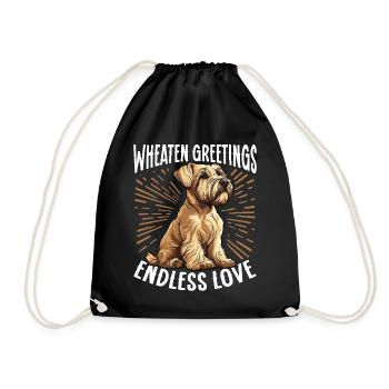 Irlandais à poil doux Wheaten Terrier Wheaten - Sac de sport léger - noir - Devant