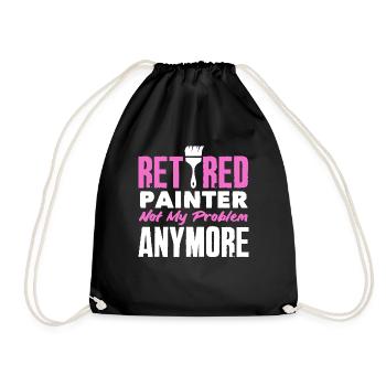Peintre à la retraite, ce n’est plus mon problème - Sac de sport léger - noir - Devant