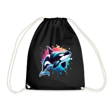 Orque Épaulard - Sac de sport léger - noir - Devant