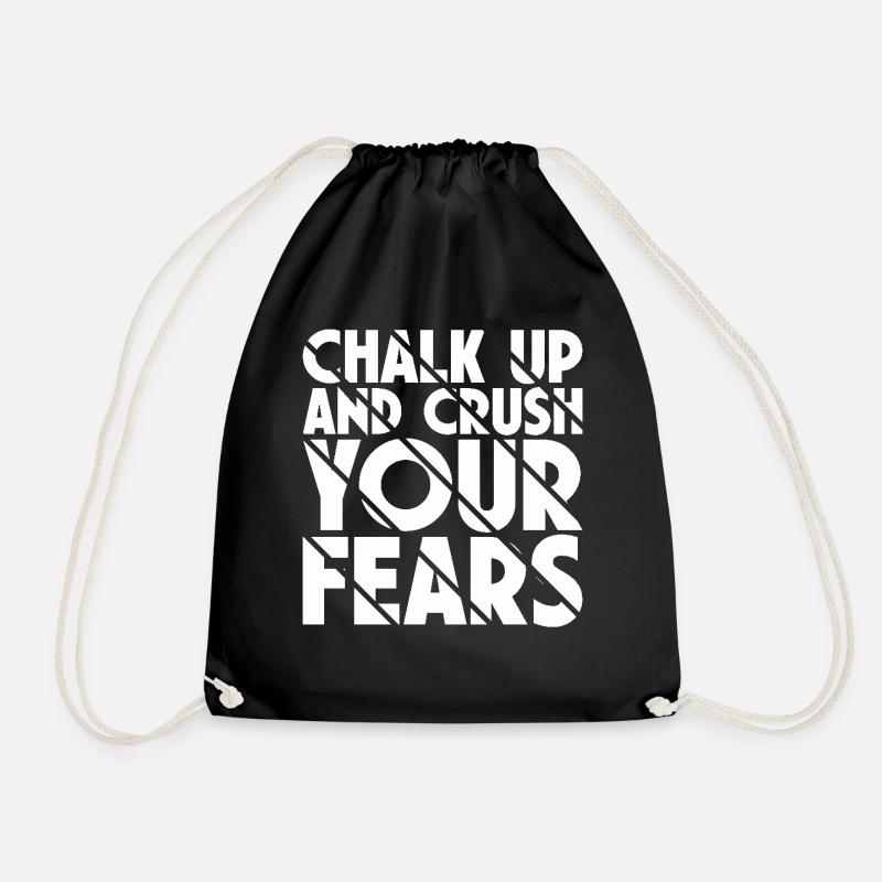 Bouldern Chalk Up Boulderer - Turnbeutel - Schwarz